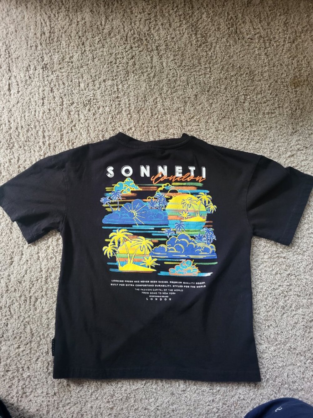 Youth, Boys - Sonneti T-Shirt - Black SMAl
